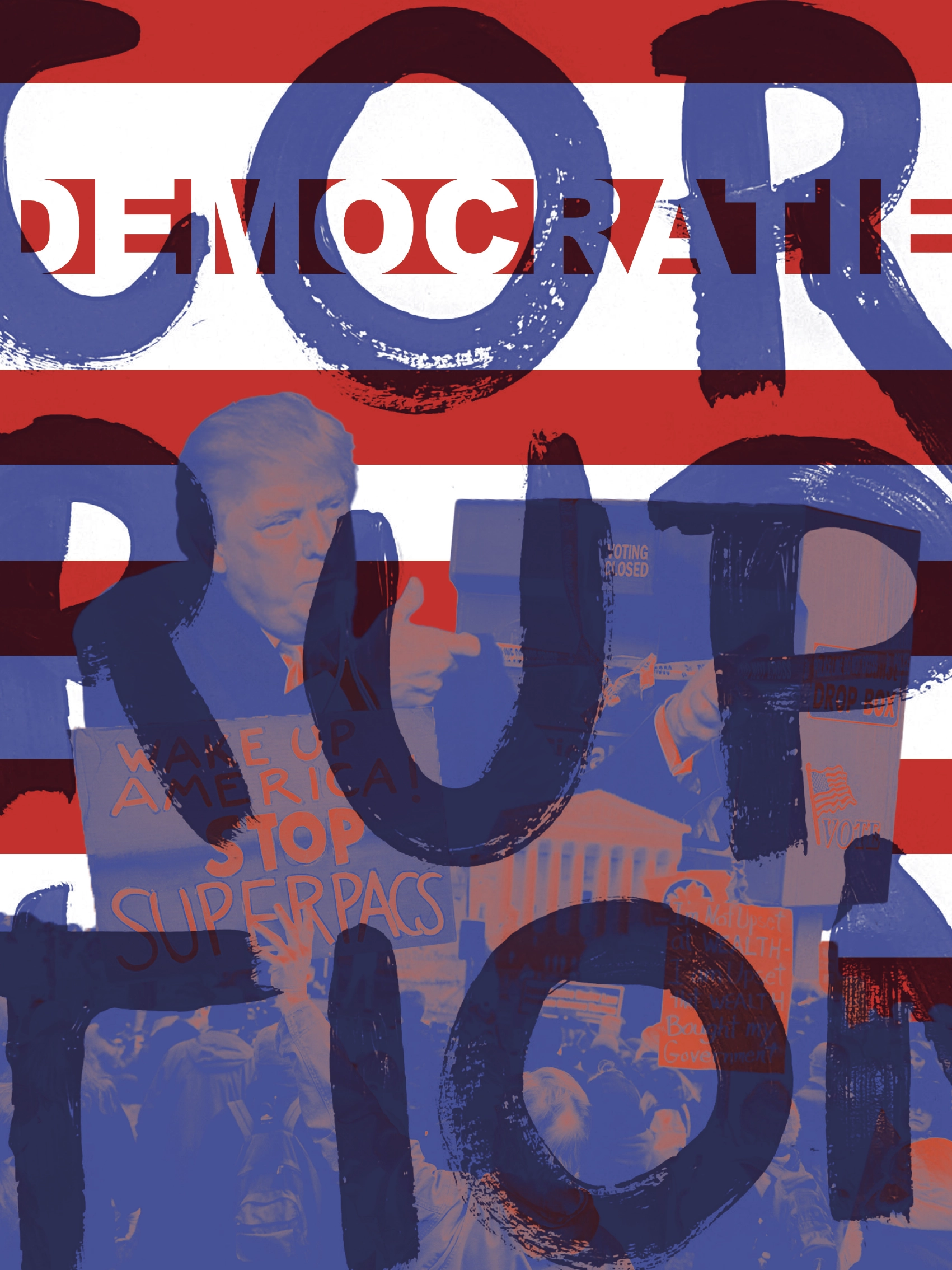 affiche financement campagnes politiques Etats-Unis